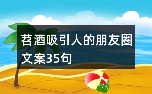 苕酒吸引人的朋友圈文案35句