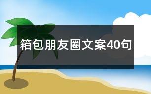 箱包朋友圈文案40句