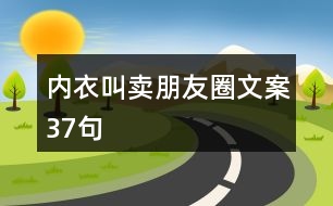 內(nèi)衣叫賣(mài)朋友圈文案37句