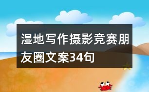 濕地寫作、攝影競賽朋友圈文案34句