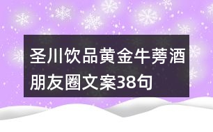 圣川飲品“黃金牛蒡酒”朋友圈文案38句