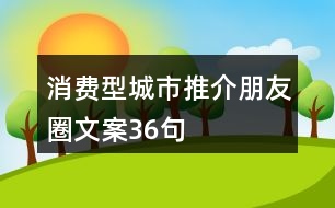 消費(fèi)型城市推介朋友圈文案36句