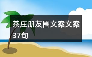 茶莊朋友圈文案文案37句