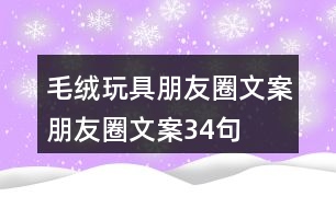 毛絨玩具朋友圈文案、朋友圈文案34句