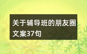 關(guān)于輔導(dǎo)班的朋友圈文案37句