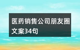 醫(yī)藥銷售公司朋友圈文案34句