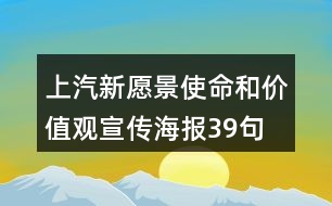 上汽新愿景、使命和價(jià)值觀宣傳海報(bào)39句