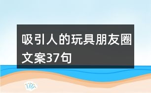 吸引人的玩具朋友圈文案37句