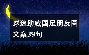 球迷助威國(guó)足朋友圈文案39句