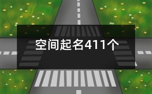 空間起名411個