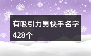 有吸引力男快手名字428個