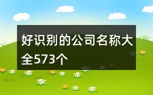 好識(shí)別的公司名稱大全573個(gè)