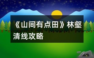 《山間有點(diǎn)田》林壑清線攻略