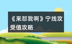 《來懟我啊》寧線攻受值攻略