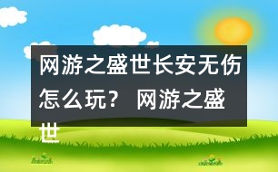 網(wǎng)游之盛世長(zhǎng)安無(wú)傷怎么玩？ 網(wǎng)游之盛世長(zhǎng)安無(wú)傷攻略