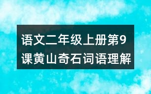 語(yǔ)文二年級(jí)上冊(cè)第9課黃山奇石詞語(yǔ)理解及造句