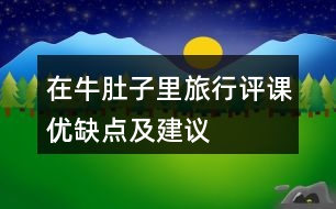 在牛肚子里旅行評課優(yōu)缺點及建議