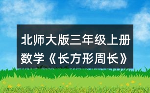 北師大版三年級(jí)上冊(cè)數(shù)學(xué)《長(zhǎng)方形周長(zhǎng)》 正方形的周長(zhǎng)該怎樣計(jì)算?量一量，算一算，說(shuō)說(shuō)你是怎么想的。