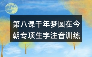 第八課千年夢(mèng)圓在今朝專項(xiàng)生字注音訓(xùn)練