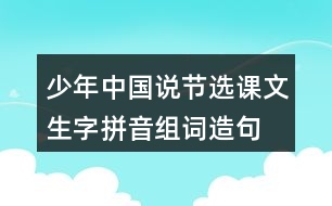 少年中國(guó)說(shuō)（節(jié)選）課文生字拼音組詞造句