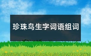 珍珠鳥(niǎo)生字詞語(yǔ)組詞