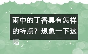 雨中的丁香具有怎樣的特點(diǎn)？想象一下這幅畫(huà)面。