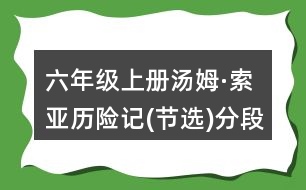 六年級上冊湯姆·索亞歷險記(節(jié)選)分段段意