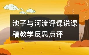 池子與河流評(píng)課說(shuō)課稿教學(xué)反思點(diǎn)評(píng)