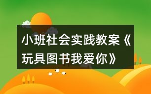 小班社會實踐教案《玩具、圖書我愛你》反思