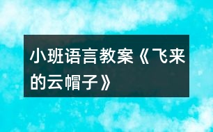 小班語(yǔ)言教案《飛來(lái)的云帽子》