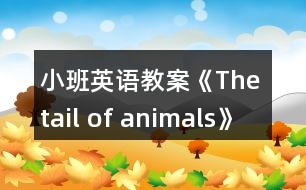 小班英語教案《The tail of animals》