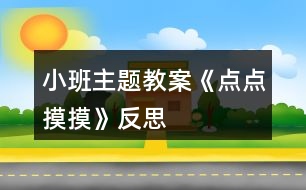 小班主題教案《點(diǎn)點(diǎn)摸摸》反思