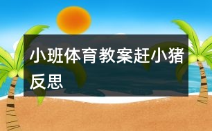 小班體育教案趕小豬反思