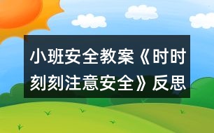 小班安全教案《時(shí)時(shí)刻刻注意安全》反思