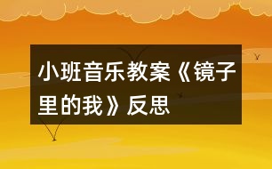 小班音樂教案《鏡子里的我》反思