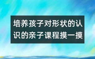 培養(yǎng)孩子對形狀的認識的親子課程：摸一摸 說一說