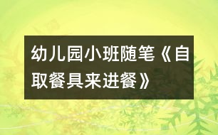 幼兒園小班隨筆：《自取餐具來(lái)進(jìn)餐》