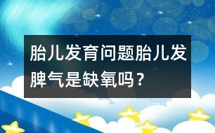 胎兒發(fā)育問題：胎兒發(fā)脾氣是缺氧嗎？