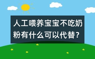 人工喂養(yǎng)：寶寶不吃奶粉有什么可以代替？