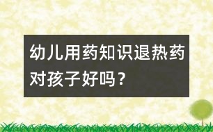 幼兒用藥知識(shí)：退熱藥對孩子好嗎？