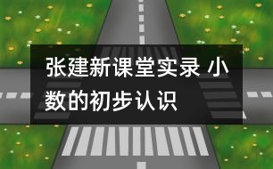 張建新課堂實錄 小數(shù)的初步認識