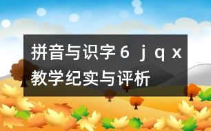 “拼音與識(shí)字６ｊｑｘ”教學(xué)紀(jì)實(shí)與評(píng)析