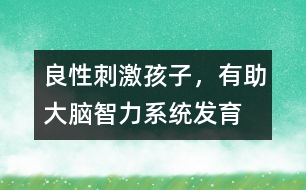 良性刺激孩子，有助大腦智力系統(tǒng)發(fā)育