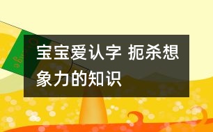 寶寶愛認字 扼殺想象力的知識