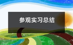 參觀實習總結(jié)