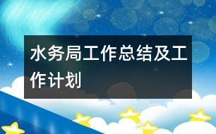 水務局工作總結(jié)及工作計劃