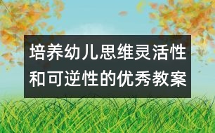 培養(yǎng)幼兒思維靈活性和可逆性的優(yōu)秀教案