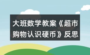 大班數(shù)學(xué)教案《超市購物認(rèn)識硬幣》反思