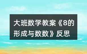 大班數(shù)學(xué)教案《8的形成與數(shù)數(shù)》反思