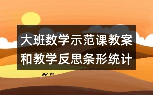 大班數(shù)學(xué)示范課教案和教學(xué)反思條形統(tǒng)計圖